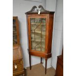 George III corner cabinet on stand