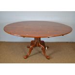 20th Century yew breakfast table