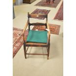 19th Century beech armchair