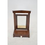 William IV mahogany toilet mirror