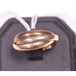 9ct gold Russian wedding ring