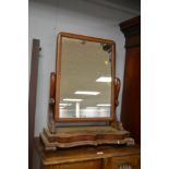 19th Century mahogany toilet mirror