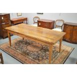 Early 20th Century fruitwood farmhouse table