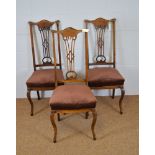 Three Edwardian chairs