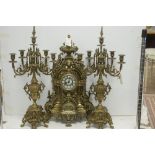 Clock garniture