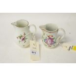 18th Century Worcester and Pearlware Jugs