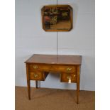 19th Century dressing table and oak mirror