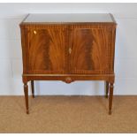 20th Century mahogany cocktail cabinet