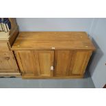 20th Century oak TV cabinet