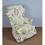 Victorian style button back nursing chair.