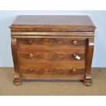 Late Victorian secretaire chest