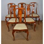 Six Queen Anne style chairs