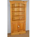 Pine corner cupboard