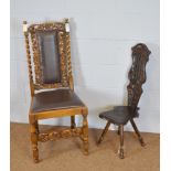 17th Century style chair / Spinning chair
