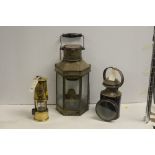 Railway, ship's and miner's lamps