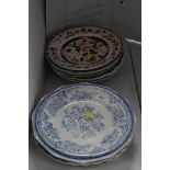 Staffordshire and a Hanleyware plates
