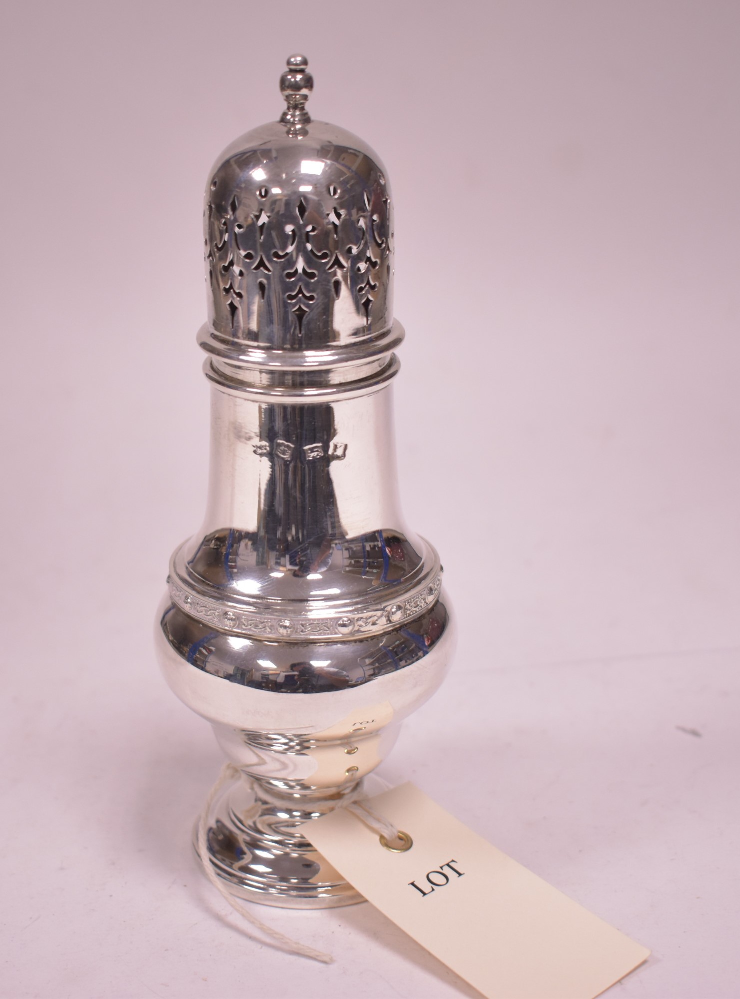 Silver sugar caster