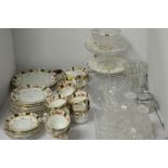 Tea set and mixed glass