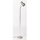 A mid-20th Century style brushed steel reading light