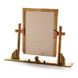Art Deco brass and copper photograph frame