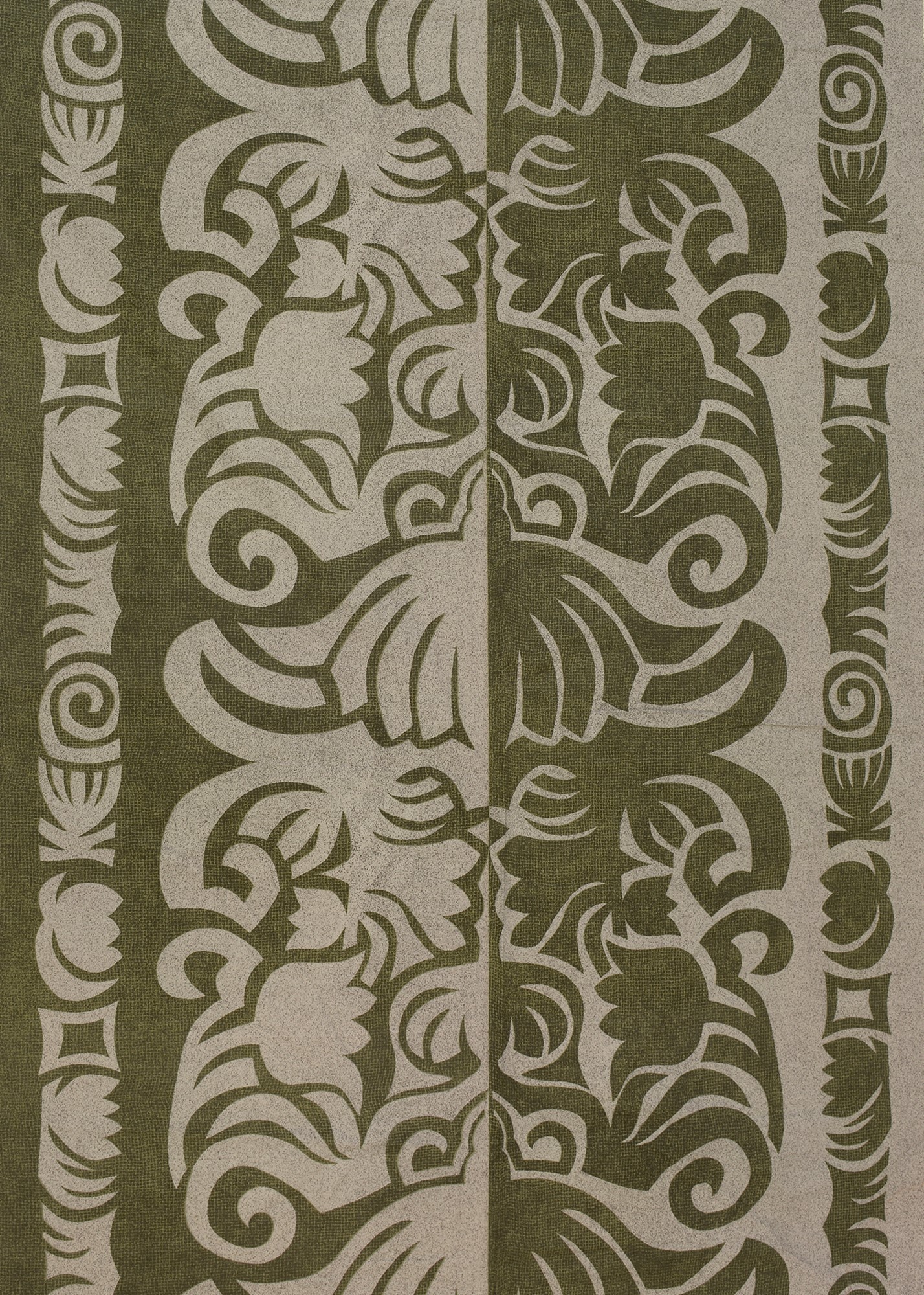 Edinburgh Weavers Grey and green fabric