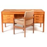 Teak desk.