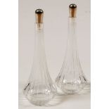 Pair Baccarat vinegar and oil bottles