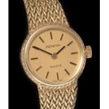 Zenith 14k gold lady's cocktail watch