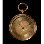 18ct gold pocket watch