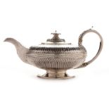 A George IV silver teapot by John James Keith