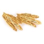An 18ct gold bark pattern brooch