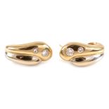 18ct gold and diamond earrings