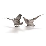 A pair of silver pheasants by Vanders
