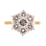 Diamond cluster ring