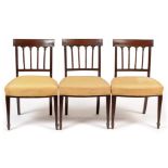 Three 19th Century mahogany dining chairs
