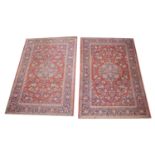 Pair of Kirman rugs