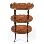 Victorian inlaid three-tier etagere.