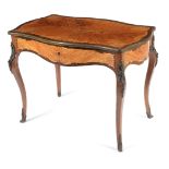 Louis XVI style gilt metal mounted side table