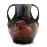 Moorcroft Birds and Berries vase