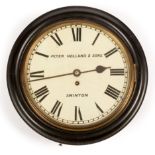 A wall timepiece by P Holland & Sons, Swinton.