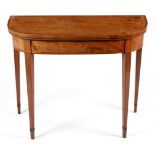 19th Century satinwood card table