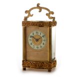 French gilt brass timepiece