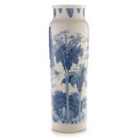 Chinese blue and white Kangxi style vase