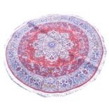 Circular Tabriz rug