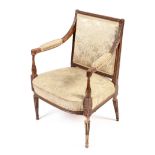 French Louis XVI style fauteuil