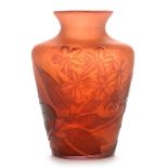 Small Galle cameo glass vase
