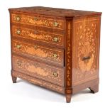 19th Century dutch marquetry chest of drawers