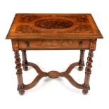 Late 19th Century marquetry inlaid table