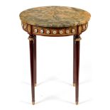 Louis XVI style gilt metal mounted occasional table