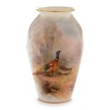 Small Royal Worcester vase by James Stinton